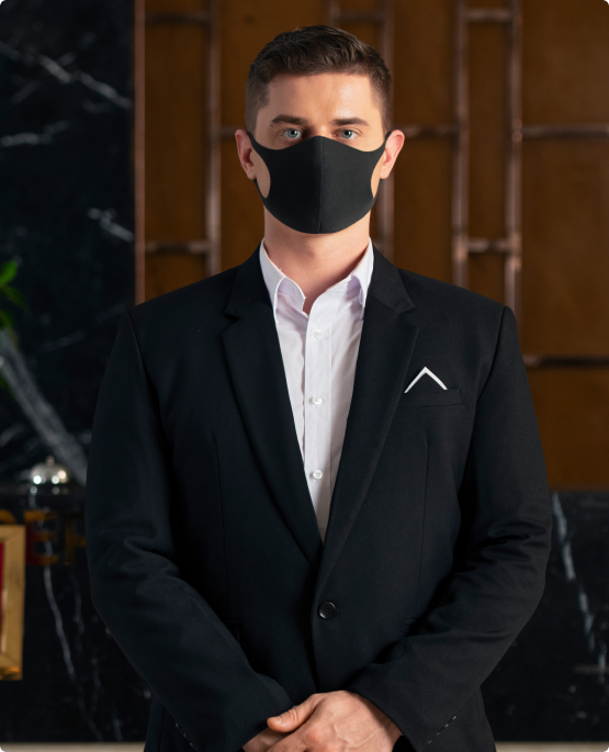 male receptionist